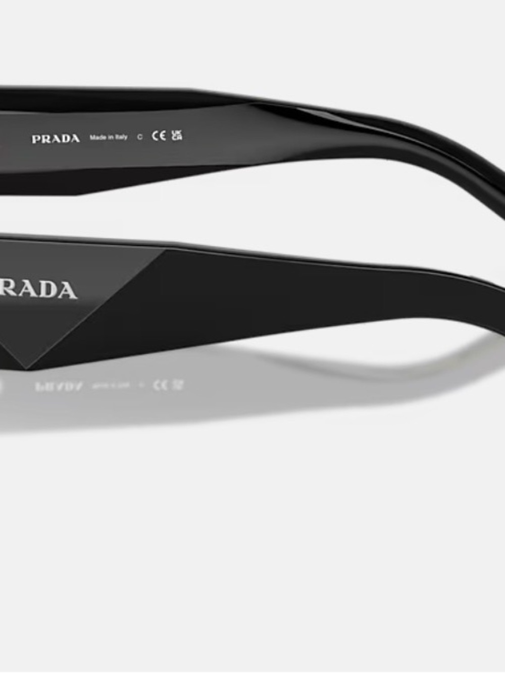 Prada Sunglasses Black Frame Yellow Lens - Picture 7 of 9